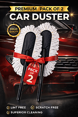 ELUX Premium Wax Coated Car Duster – Pack of 2