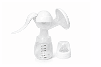 Manual Breast Pump – 3 Suction Modes, Soft Cushion, Easy Pumping (White))