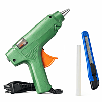 Glue Gun 100W with Glue Sticks and Cutter – Fast Heating DIY Craft & Repair Tool with Stand