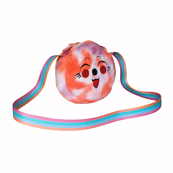 Rainbow Smiley Plush Crossbody Bag