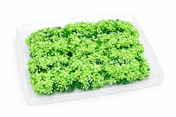 Small Silk Flowers - Green