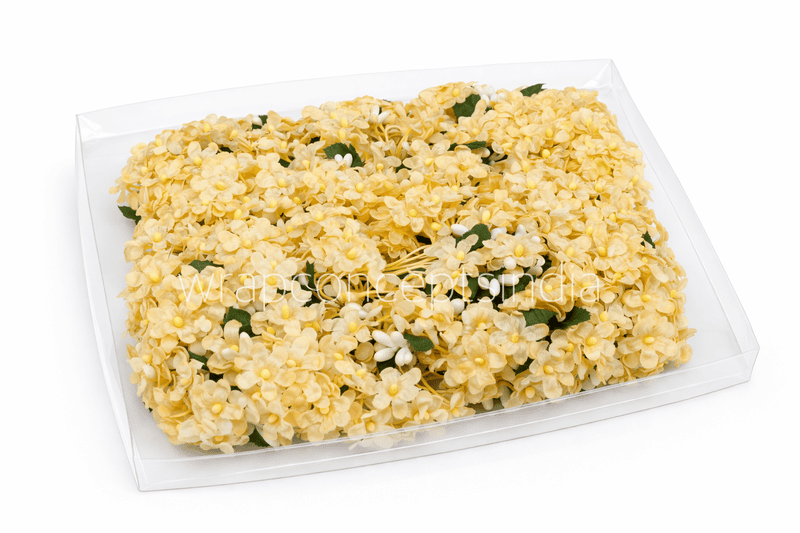 Small Silk Flowers - Lemon