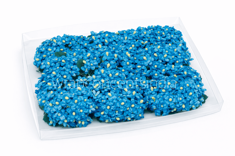 Small Silk Flowers - Blue