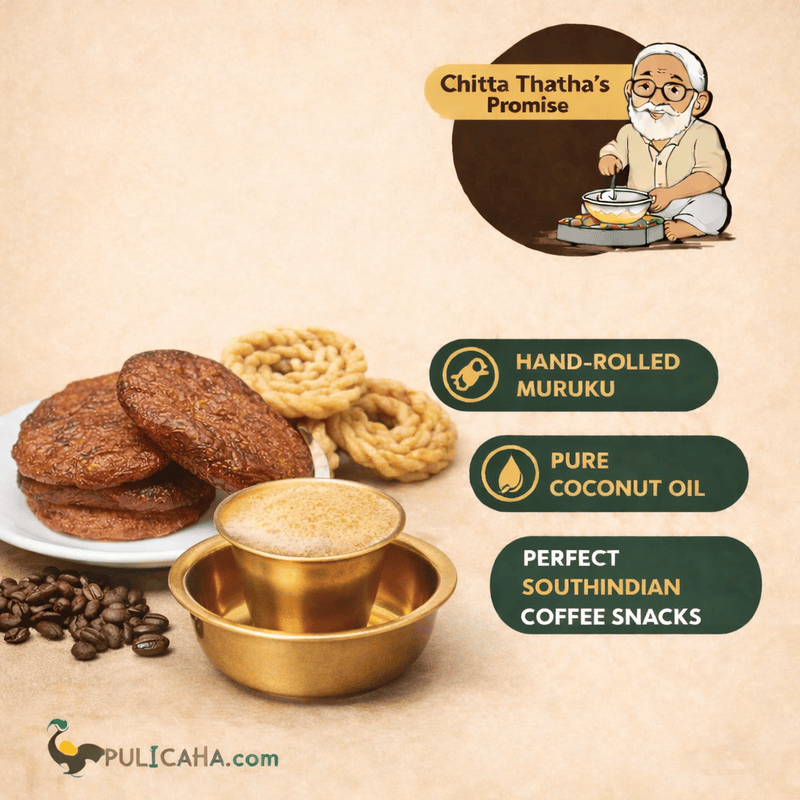 Adhirasam + Muruku + Coffee