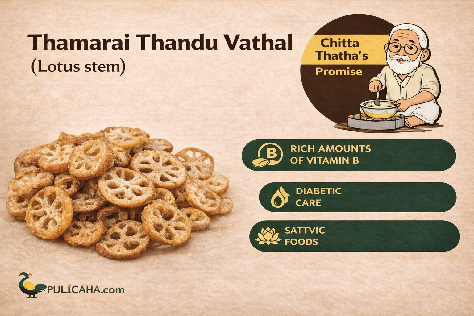 Thamarai thandu Vathal 100g