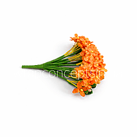 Small Silk Flowers - Orange
