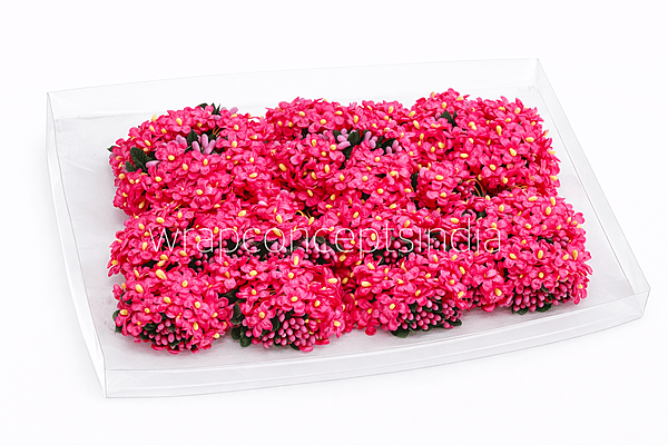 Small Silk Flowers - Fuchsia Pink