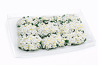 Small Silk Flowers - White
