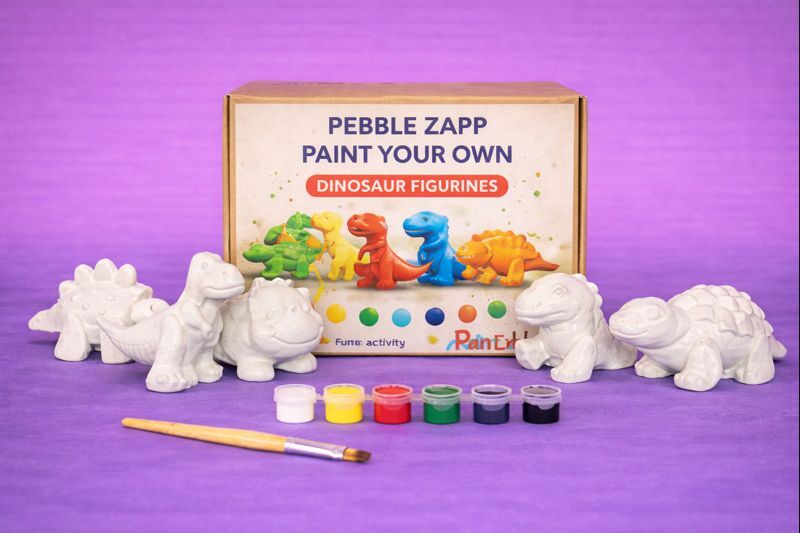 Dinosaur Statues - 5 Piece Hand-Painted Collection