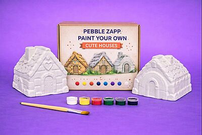 House Statue Set - 3 Different Pieces