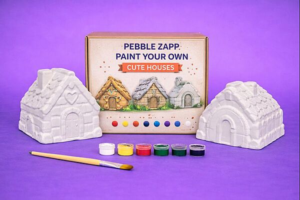 House Statue Set - 3 Different Pieces