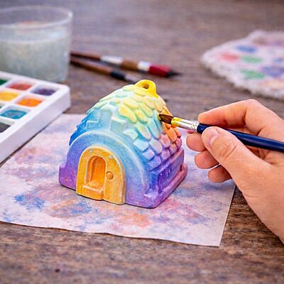 House Statue Set - 3 Different Pieces