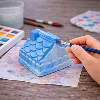 House Statue Set - 3 Different Pieces