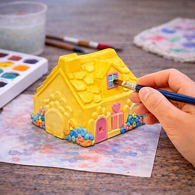 House Statue Set - 3 Different Pieces