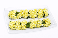 Small Silk Flowers - Lemon Yellow