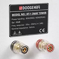 DoogeHiFi HT-1 3-Way Tower Speakers with Stand – 1 Pair White PVC finish (Combo Offer)
