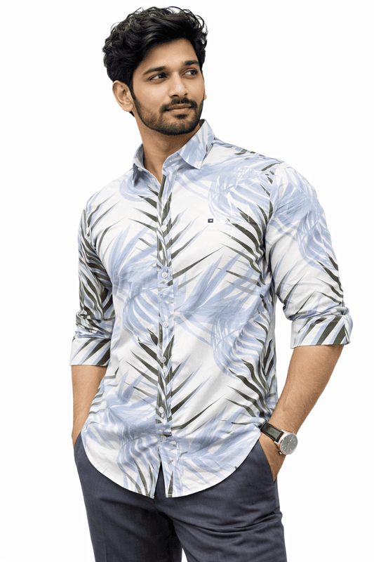 Men’s Printed Cotton Shirt | 100% Cotton Casual Shirt