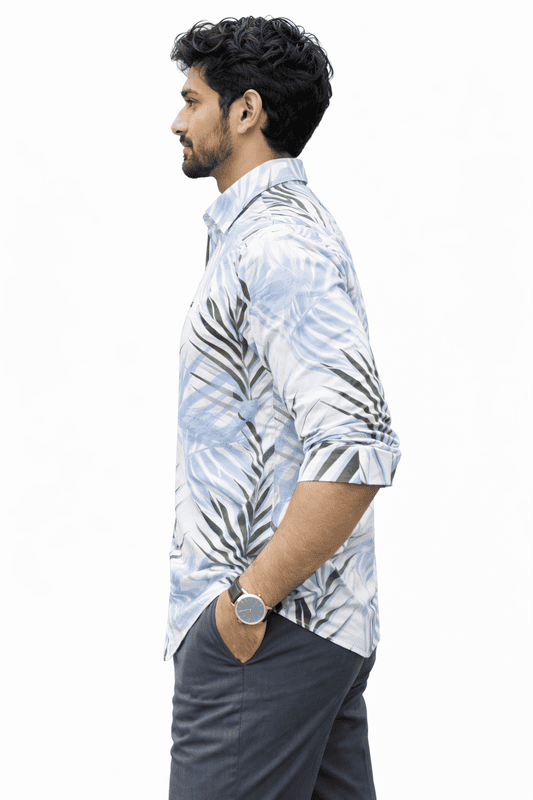 Men’s Printed Cotton Shirt | 100% Cotton Casual Shirt