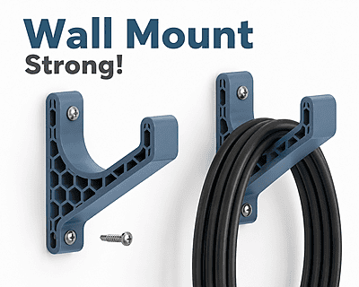 Premium 3D Printed Wall Mount Holder | Multi-Purpose Storage Bracket