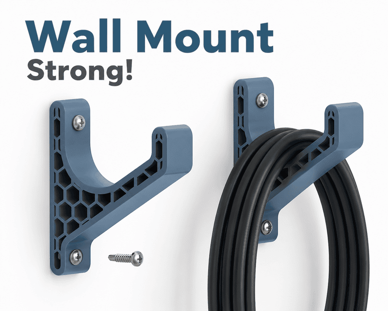 Premium 3D Printed Wall Mount Holder | Multi-Purpose Storage Bracket
