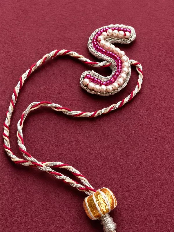 Auspicious A to Z letter Lumba Rakhi| Traditional Spiritual Rakhi