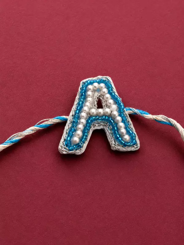 Auspicious A to Z letter Rakhi | Traditional Spiritual Rakhi