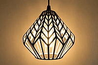 Lux Geometric 3D Printed Pendant Lamp Shade