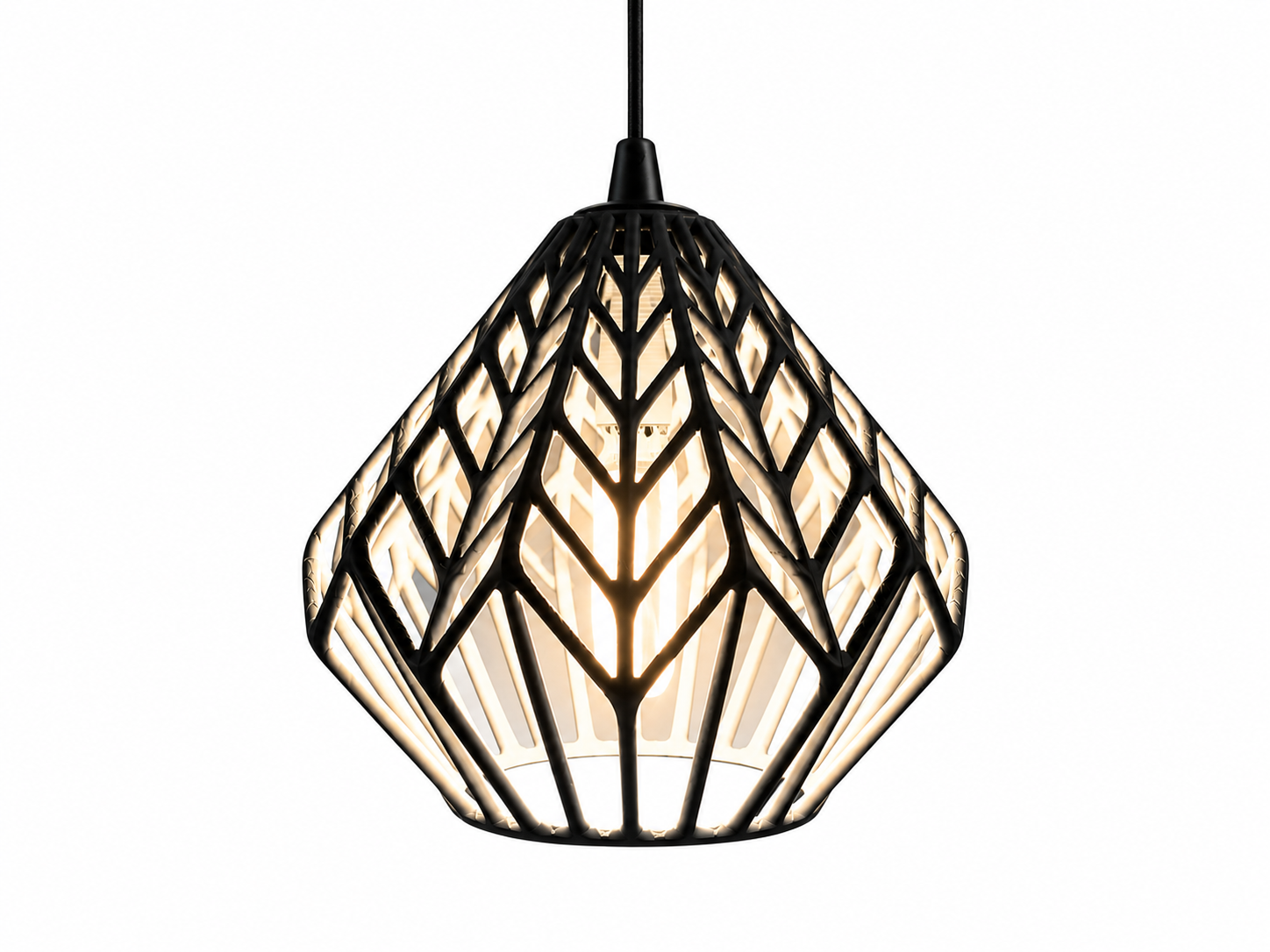 Lux Geometric 3D Printed Pendant Lamp Shade