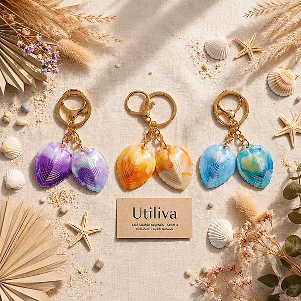 Double Shell Keychain
