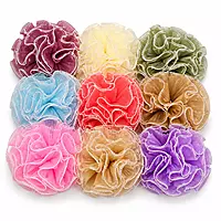 Organza Frill Lace with Pearl Edges