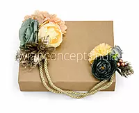 Sage & Gold Floral Gift Accent