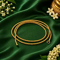Impon Murukku Chain for Men & Women | Traditional Gold Plated Rope Twist Chain
