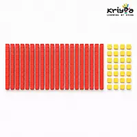 "Dienes Blocks Level 1 | Ages 4+ 30 Ones + 20 Tens | Base 10 |