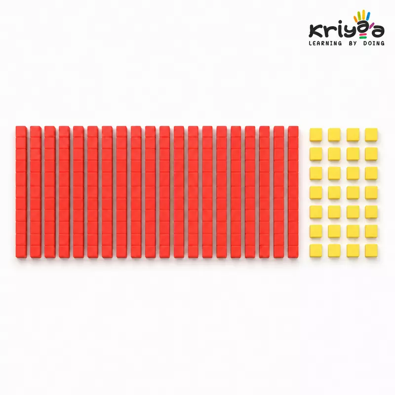 "Dienes Blocks Level 1 | Ages 4+ 30 Ones + 20 Tens | Base 10 |