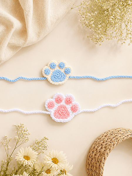 Crochet Paw Rakhi
