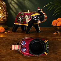Elephant candle holders