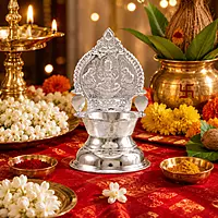 Silver Diya 70g | Traditional 925 Lamp & Deepak for Pooja