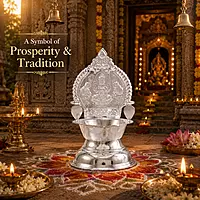 Silver Diya 70g | Traditional 925 Lamp & Deepak for Pooja
