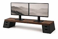 3D Printed Modular Monitor Stand Supports with Dual Drawers