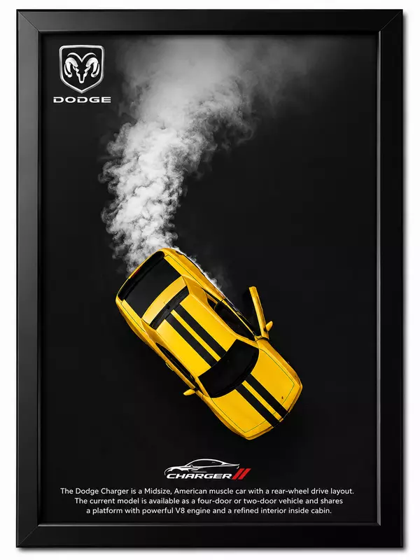 Dodge Charger Die Cast Frame
