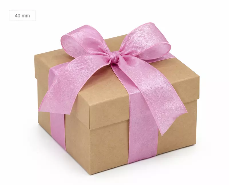 Satin Sheen Ribbon-Rose-4 cms-10 yards
