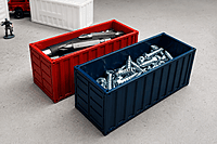 3D Printed Shipping Container Storage Box
