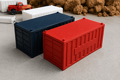 3D Printed Shipping Container Storage Box