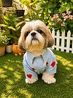 Embroidered Red heart Shirt