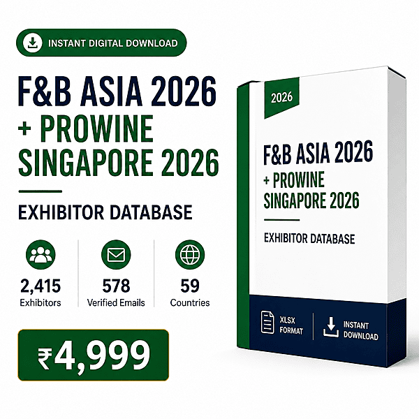 Food & Hospitality Asia + ProWine Singapore 2026 Exhibitor Database