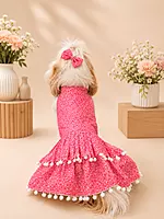 Pink Blossom Pom-Pom Dress