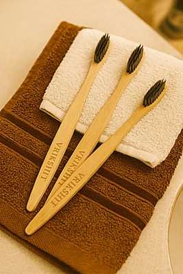 Bamboo Brush | Sustainable | Biodegradable | Charcoal bristles | Soft | Durable| Bamboo Brush | Sustainable | Biodegradable | Charcoal bristles | Soft | Durable|
