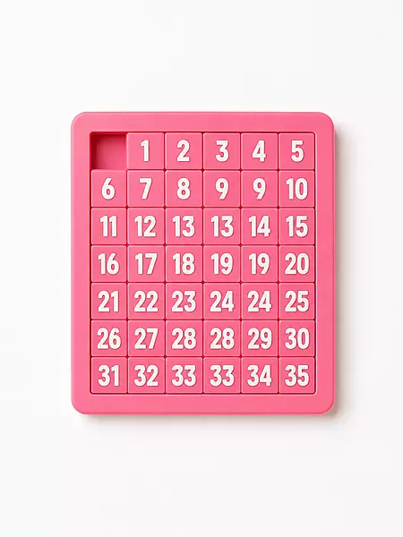 Montessori Sliding Number Puzzle