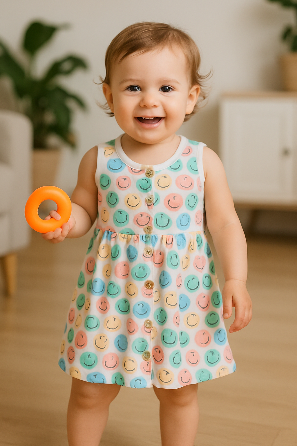 Muslin Frock - Smiley