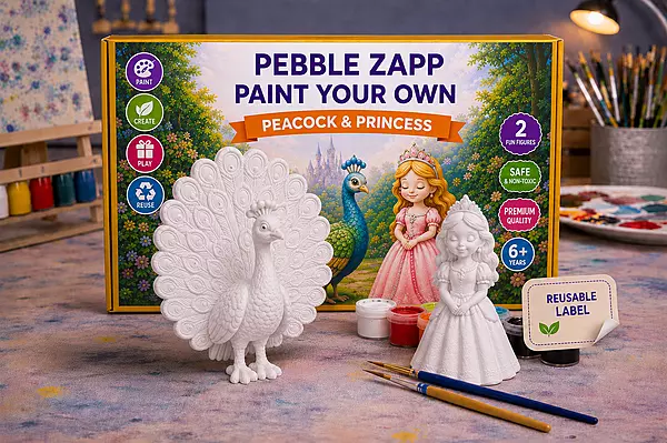 Reusable Birds & Princess Set – Complete DIY 3D Painting Kit Set of 3